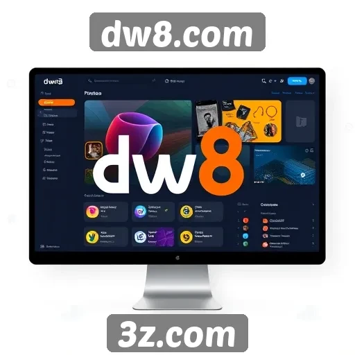 Interface do usuário do site dw8.com